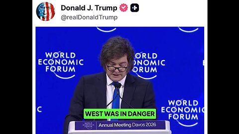🚨 BREAKING: President Trump posted Argentina President Javier Milei STUNNING SPEECH