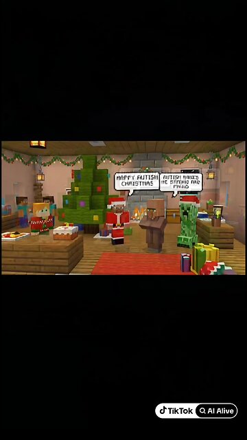 A Minecraft Christmas photo