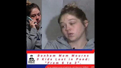 Bonham Mom Mourns 3 Kids Lost in Pond: “From 6 to 3” #Bonham ( 📹 : FOX 4 NEWS ) #japd