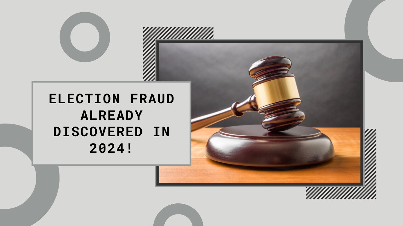 Election fraud already discovered in 2024