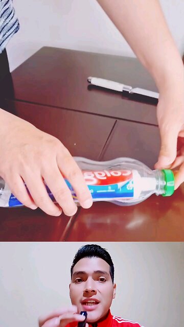 Como hacer un organizador de una botella descartable