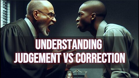 Understanding Judgement Vs Correction