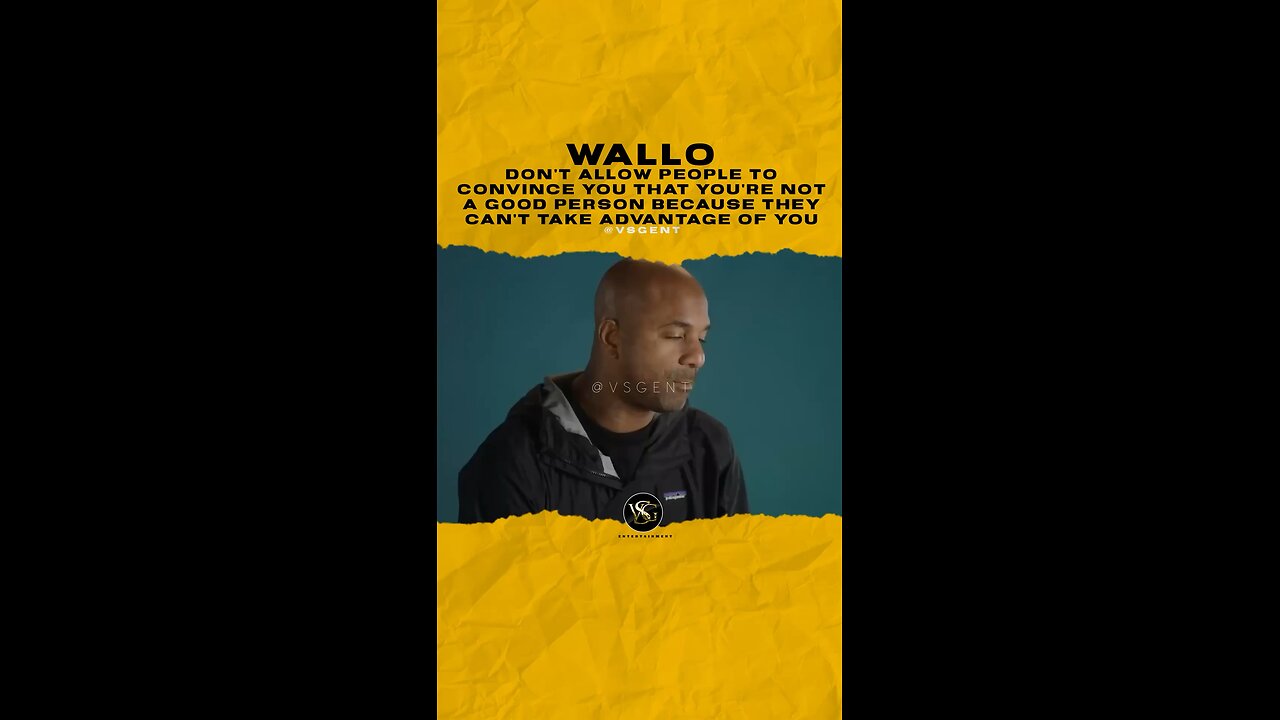 Dont Allow ppl to convince u that you’re not a good person because they cant take advantage of u