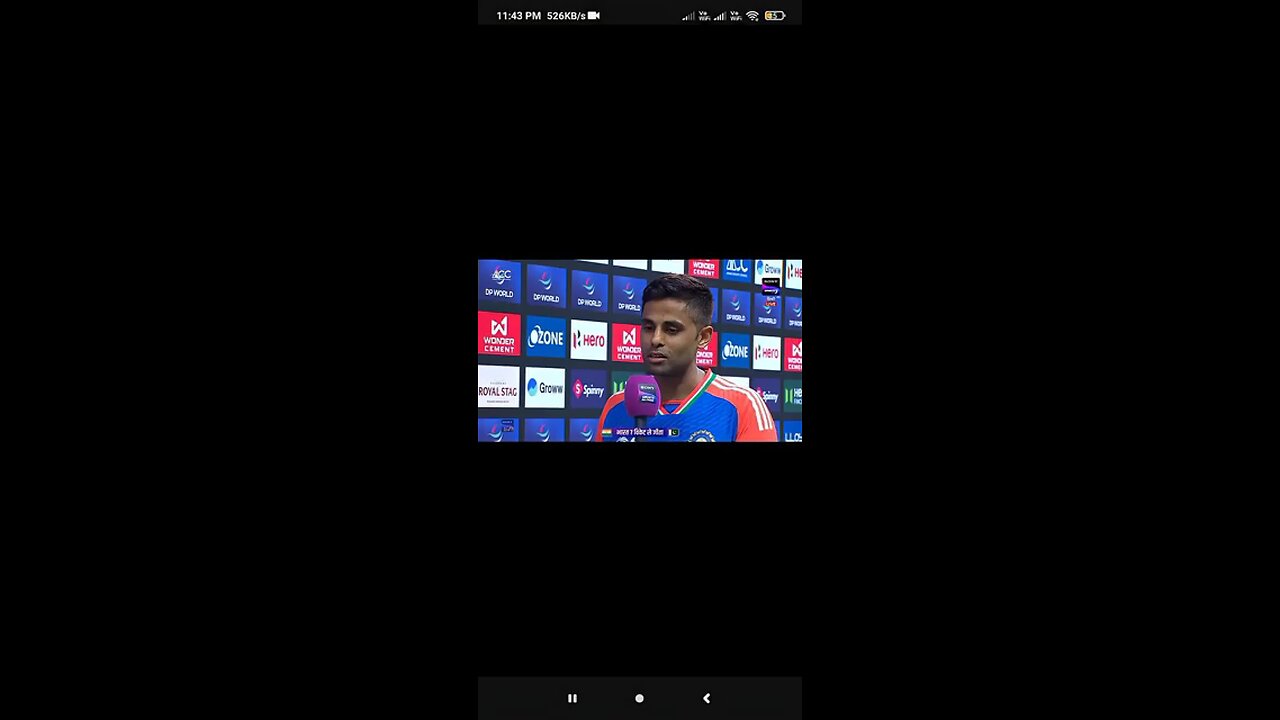 interview by winning India team versus Pakistan