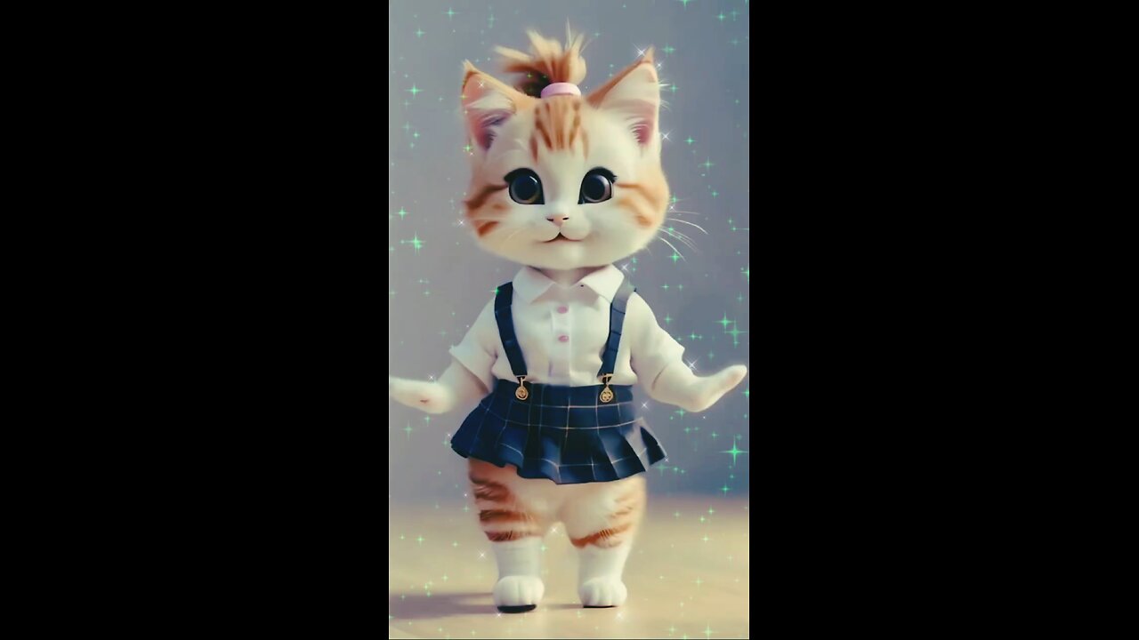 Very cute cat dance 🥰🥳🥰 #trending #AI #cat #dance #shorts #viralvideo