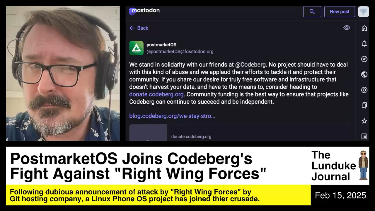 PostmarketOS Joins Codeberg's Fight Against "Right Wing Forces"