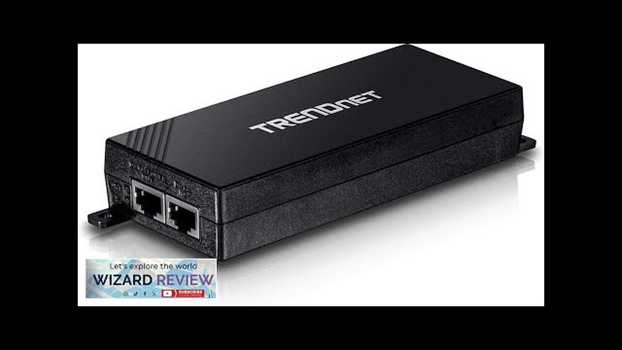 TRENDnet Gigabit Power Over Ethernet Plus Injector PoE+ (30W) Power Network Distances Review