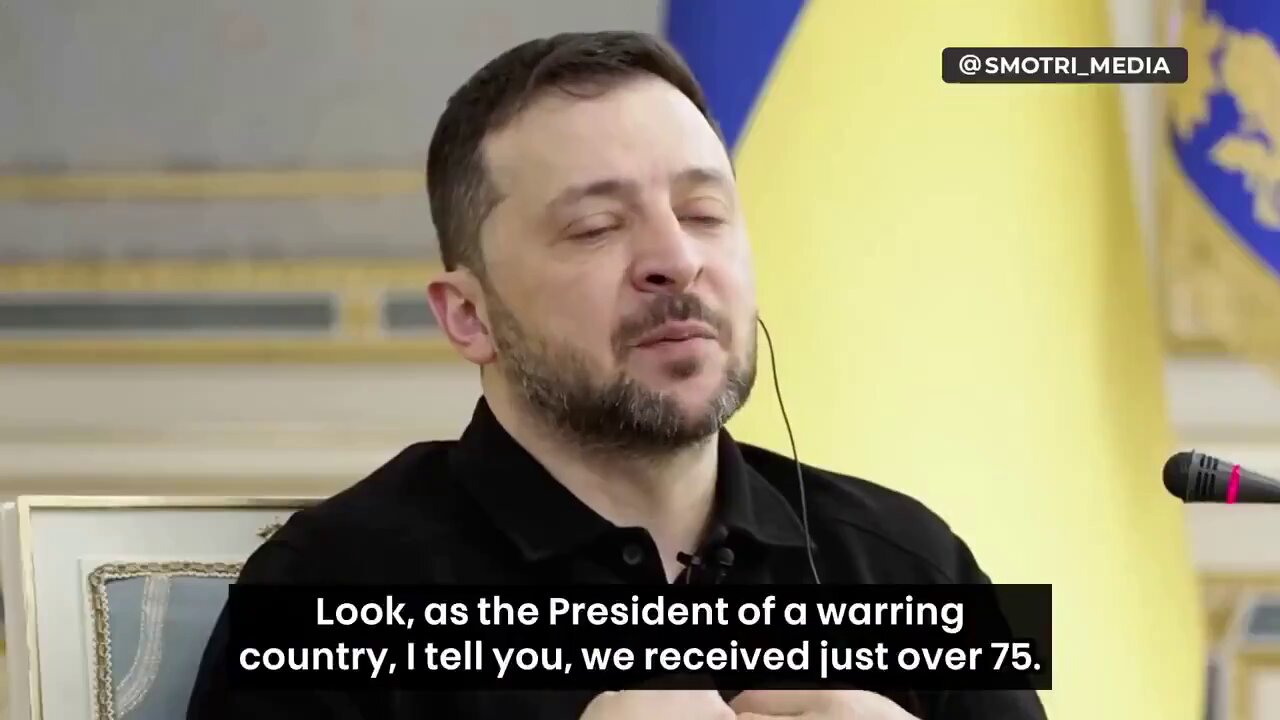 Zelensky admits he did not receive over $100 billion of our tax dollars.