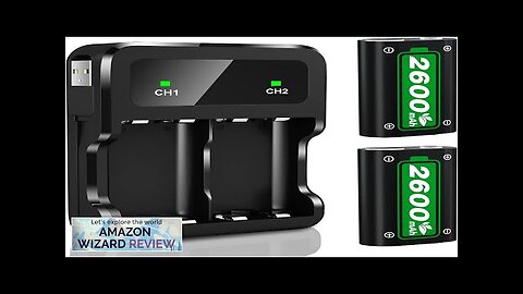 Ponkor Rechargeable Battery Packs for Xbox Series X|S/Xbox One, 2x2600mAh Batteries Review