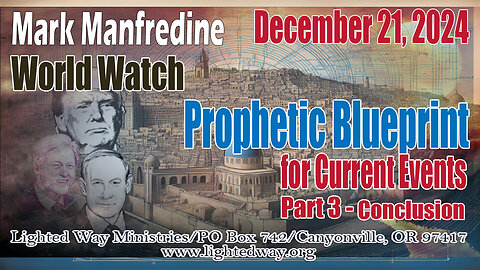 Prophetic Blueprint for Current Events Part 3 (Conclusion) World Watch 12/21/24