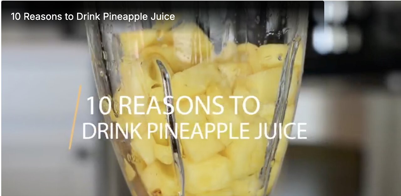 10 Reasons to Drink Pineapple Juice