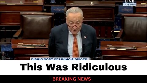 Schumer Blames Biden Inflation Report On Trump