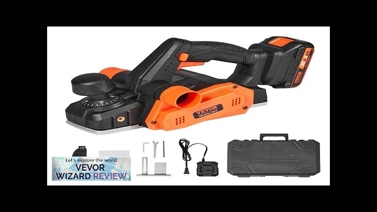 VEVOR Cordless Electric Hand Planer 3-1/4" Width 16000 RPM Handheld Wood Planer Review