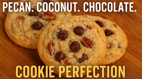 Brown Butter Pecan Coconut Chocolate Chip Cookies | Chewy & Flavorful!
