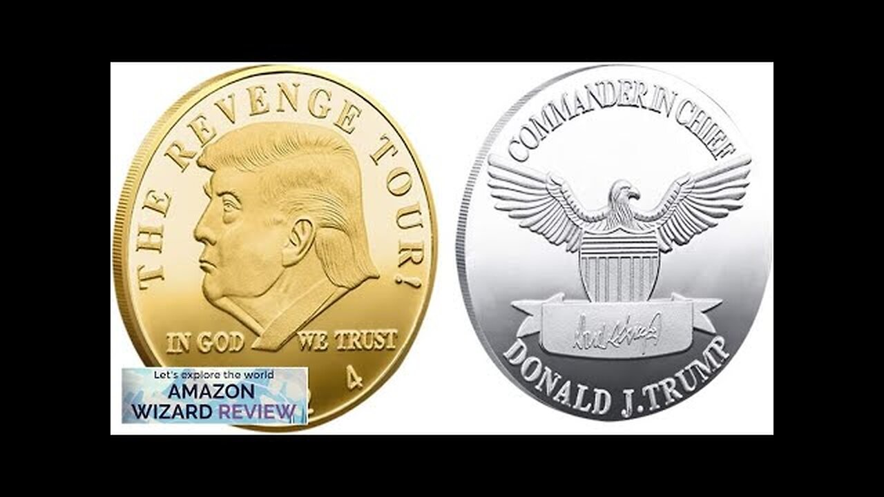 2Pcs Trump Coin 2024 Keep America Great American Eagle Commemorative Coin Collectibles Review