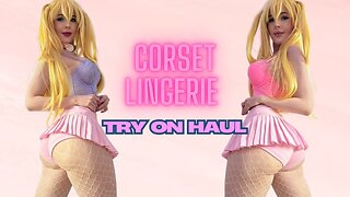 Lingerie Corsets & Mini Skirts | Try On Haul [4K] |