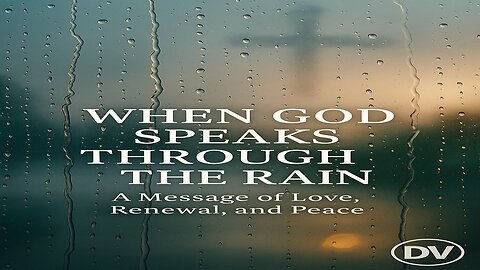 When God Speaks Through the Rain | A Message of Hope, Renewal & God’s Love