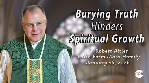 Burying Truth Hinders Spiritual Growth