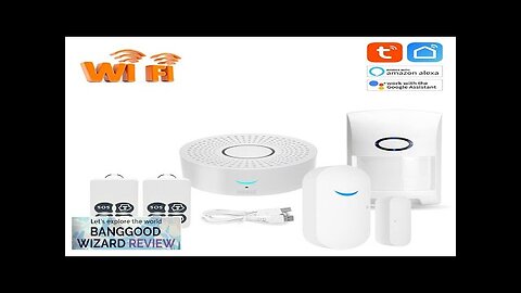 Tuya WiFi Anti-theft Alarm System Remote Control Arming Disarming SOS Powerful Horn Review