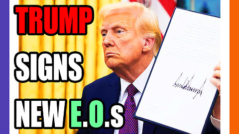 🚨BREAKlNG: Trump Signs NEW Executive Orders 🟠⚪🟣