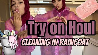 Raincoat Try On & Cleaning Haul in 4K | Waterproof Fashion & Style