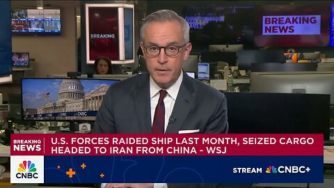 U.S. forces raided ship headed to Iran from China last month and seized cargo, per WSJ
