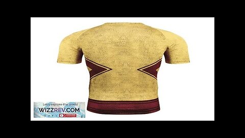 DC The Flash Inspired Design Costume Compression Workout Fitness T-shirt Review