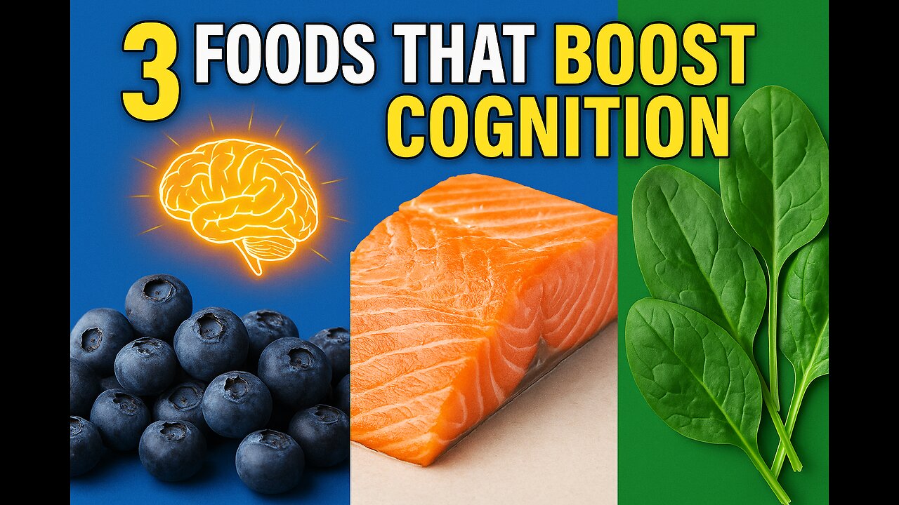🧠 3 Foods That Boost Cognition — Backed by Science