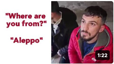 18+ "Where are you from?" "Aleppo".