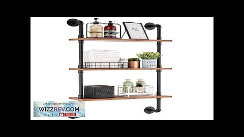 VEVOR Industrial Pipe Shelf 3 Tier 24x7.87in Wall-Mount for Kitchen Bedroom Review