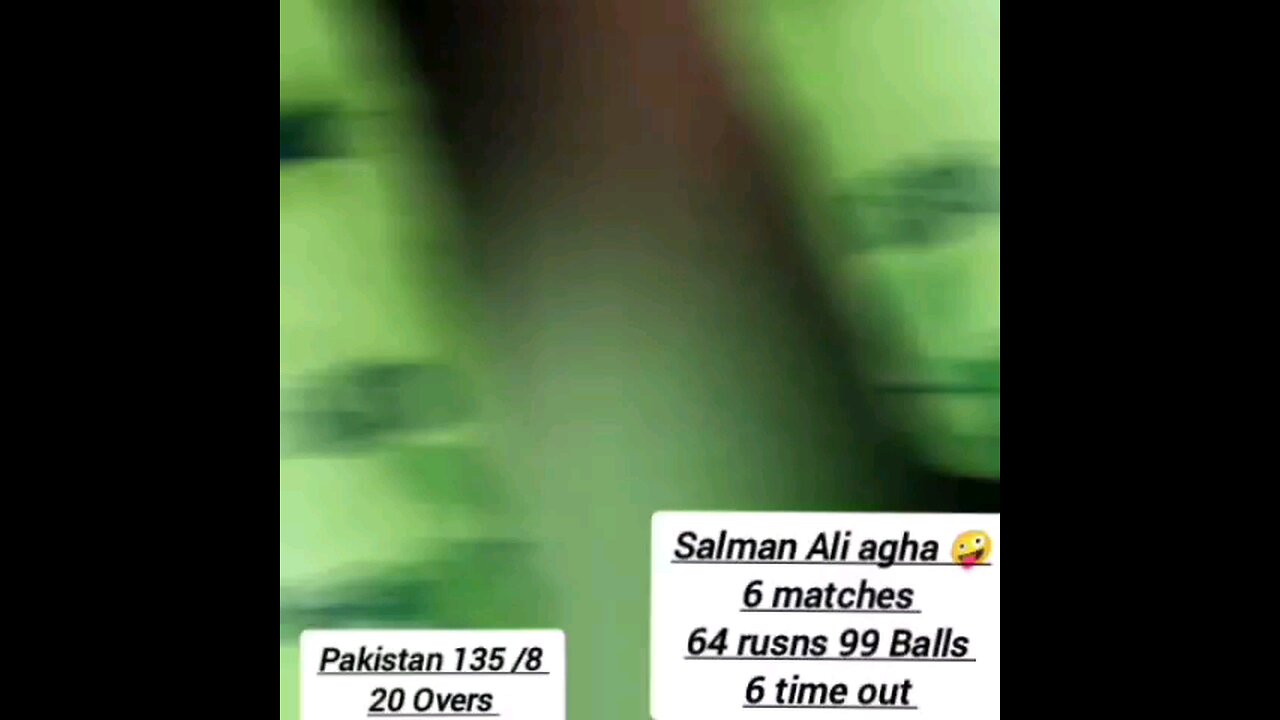 Salman Ali agha 0 performance