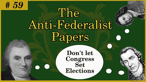 🟢 Congress cannot be allowed to set up the elections; that is a recipte for disaster 🟢