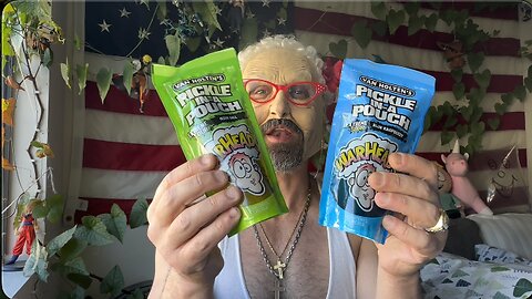 Shiver me Warhead Pickles, grandchildren! Granny Goatee reviews Warhead flavored Pickles!