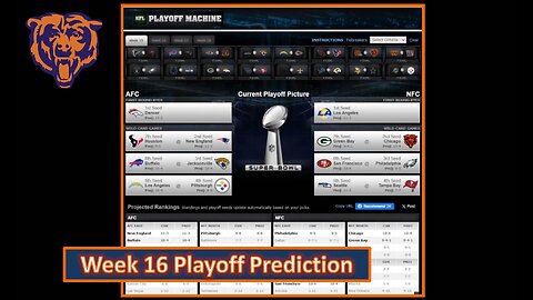 NFC Playoff Predictions after Week 15 heading into Week 16 l Da Bears With Dark