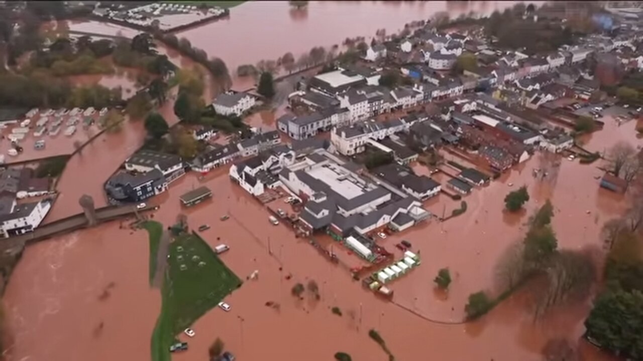 Clean up begins in village hit by Storm Claudia floods