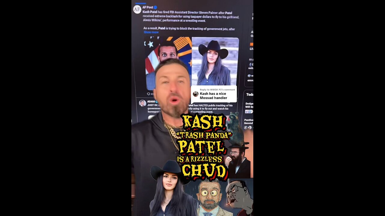 Rizzless Chud #KashPatel Take $60K Flight to See Handler Girlfriend