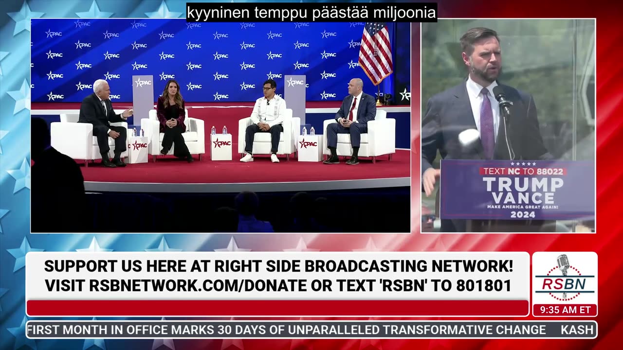 Suomennettu: FULL PANEL: Stopping Human Trafficking Panel at CPAC 2025 - 2⧸22⧸25