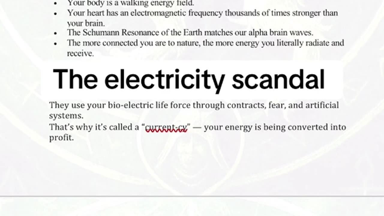 THE ELECTRICITY SCANDAL