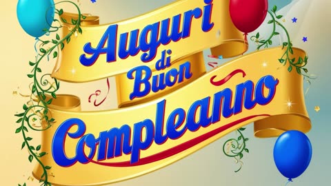 Happy Birthday(Italian Version)