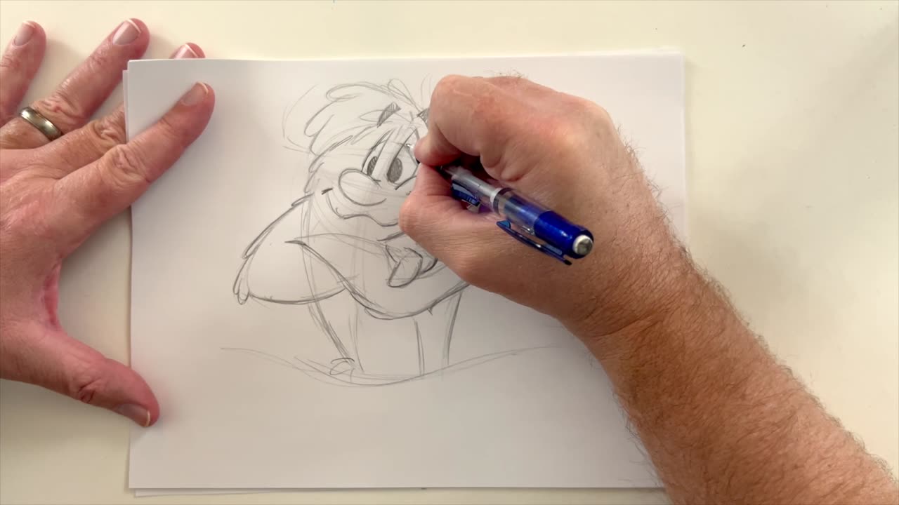 How to Draw a Cute Cartoon Snowman