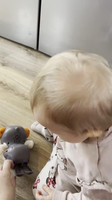 Baby Kayla Playing With Her Christmas Bunny Toy 🐰🎄