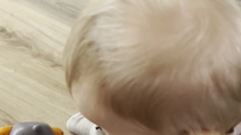 Baby Kayla Playing With Her Christmas Bunny Toy 🐰🎄