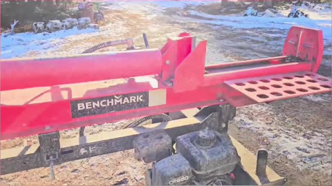 Truck's out, Dog's out_ Heartwarming Morning Log Splitter Discovery #livingoffgrid #offgrid