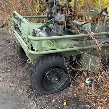 Another damaged and abandoned Ukrainian NRTK "Ris Pro".