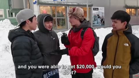 Greenlanders were asked how much they would be willing to "sell their country" for.