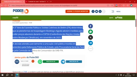 Justiça do Pará impõe limites a preços de hospedagens na COP30.mp4