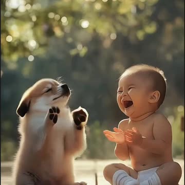 Baby dog ​​funny laugh video 2025 skc.com 63