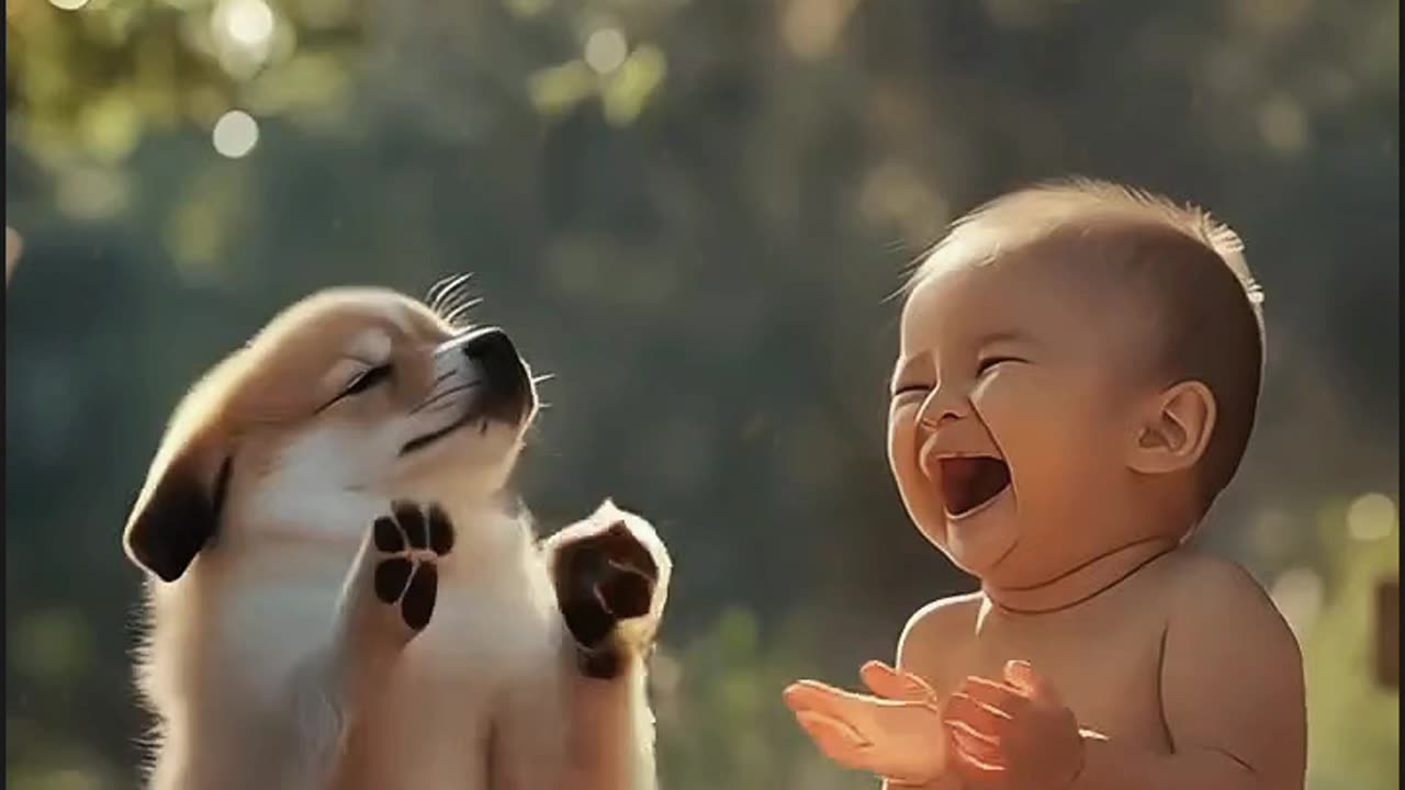 Baby dog ​​funny laugh video 2025 skc.com 63