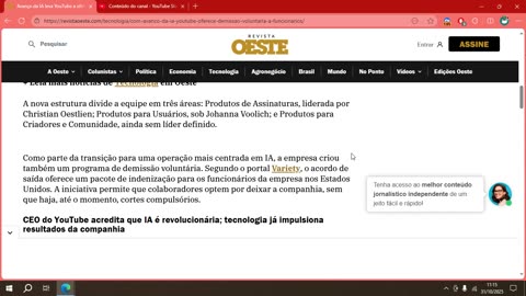 Avanço da IA leva YouTube a oferecer demissão voluntária.mp4