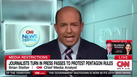 Reporters have been showing up at the Pentagon today & handing in their press passes